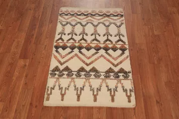 Handmade Wool Moroccan Indian Rug 2x3