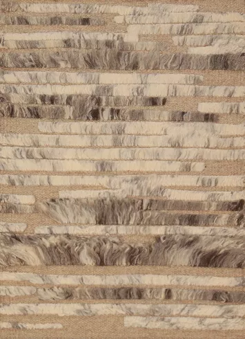 Striped Wool Abstract Moroccan Indian Rug 2x3