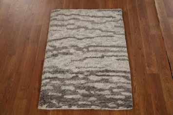 Abstract Wool Moroccan Indian Rug 2x3