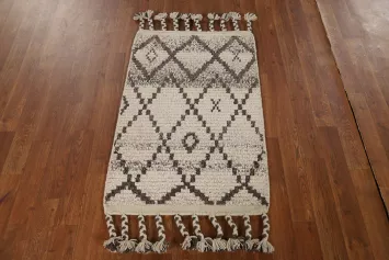 Trellis Wool Moroccan Oriental Accent Rug 2x3