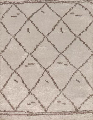 Trellis Wool Moroccan Oriental Accent Rug 2x3