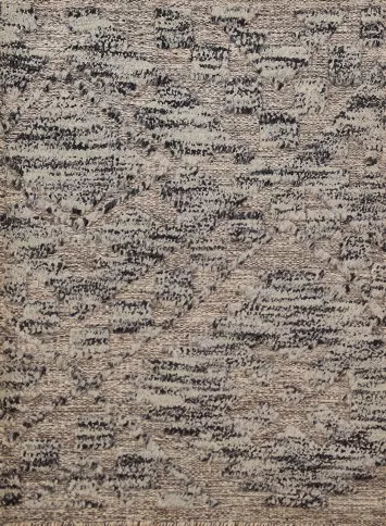 Modern Wool Moroccan Abstract Accent Rug 2x3