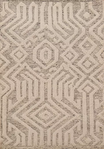 Geometric Wool Moroccan Oriental Accent Rug 2x3