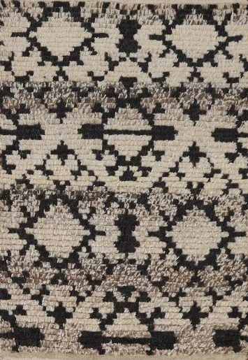 Geometric Wool Moroccan Oriental Accent Rug 2x3