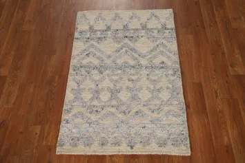 Handmade Wool Moroccan Oriental Accent Rug 2x3
