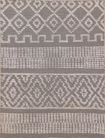 Geometric Wool Moroccan Oriental Accent Rug 2x3