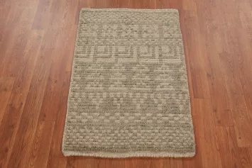 Geometric Wool Moroccan Oriental Accent Rug 2x3