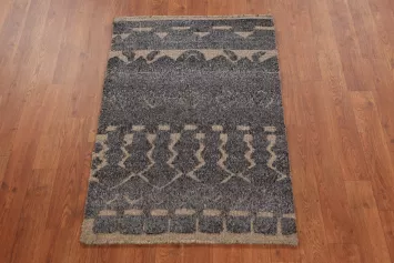 Wool Moroccan Oriental Accent Rug 2x3