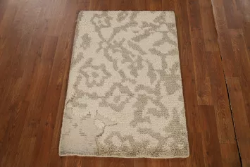 Abstract Wool Moroccan Oriental Accent Rug 2x3