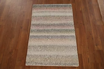 Striped Wool Moroccan Indian Accent Rug 2x3