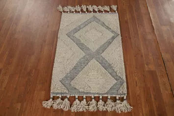 Geometric Wool Moroccan Indian Accent Rug 2x3