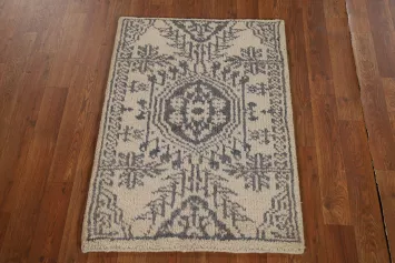 Handmade Wool Moroccan Oriental Accent Rug 2x3