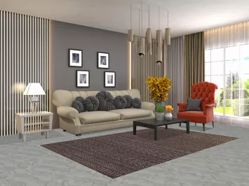 Brown Wool Moroccan Indian Area Rug 5x8