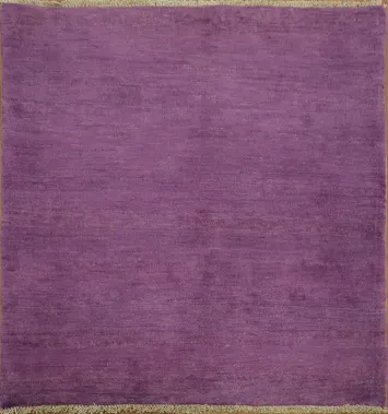 Purple Wool Gabbeh Modern Foyer Rug 3x4