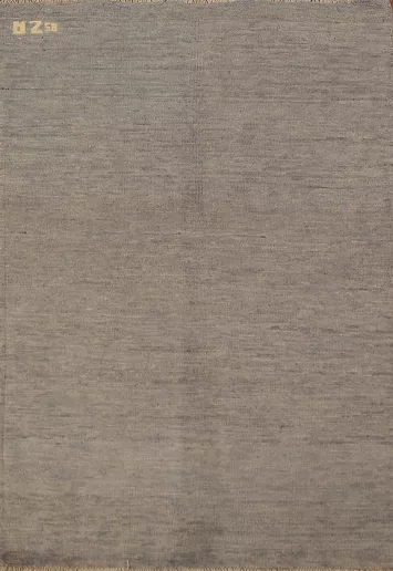 Beige & Gray Wool Gabbeh Modern Foyer Rug 3x4
