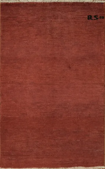 Modern Wool Gabbeh Oriental Foyer Rug 3x4