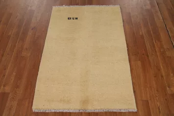 Modern Wool Gabbeh Oriental Foyer Rug 3x4