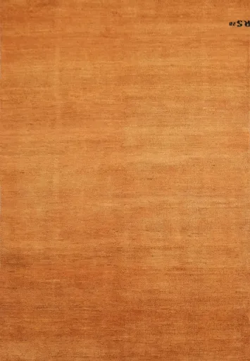 Orange Handmade Wool Gabbeh Oriental Rug 3x5