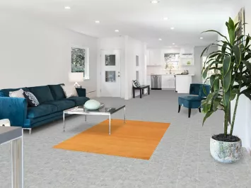 Yellow & Rust Gabbeh Wool Modern Rug 4x6