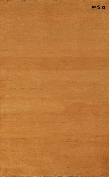 Yellow & Rust Wool Gabbeh Oriental Rug 3x5