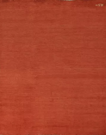 Modern Wool Orange Gabbeh Oriental Rug 5x6