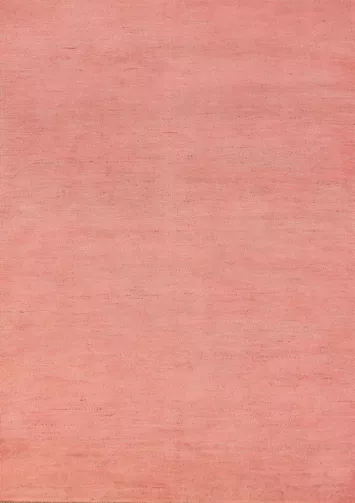 Pink Handmade Gabbeh Wool Modern Rug 4x6