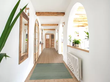 Green & Blue Modern Wool Gabbeh Oriental Rug 3x5