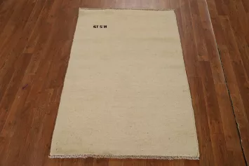 Modern Wool Gabbeh Oriental Foyer Rug 3x4