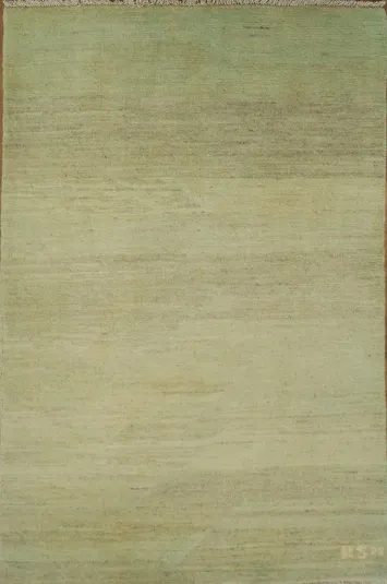 Striped Wool Gabbeh Modern Foyer Rug 3x4