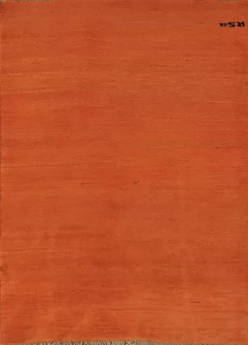 Orange Handmade Wool Gabbeh Oriental Rug 3x5