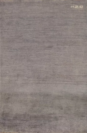 Gray Wool Gabbeh Oriental Foyer Rug 3x4
