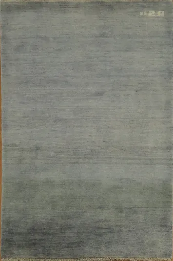 Gray Wool Gabbeh Oriental Foyer Rug 3x4