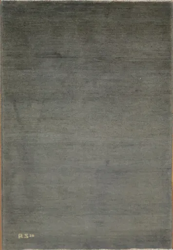Gray Wool Gabbeh Modern Wool Foyer Rug 3x5