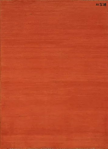 Orange Gabbeh Modern Wool Foyer Rug 3x5