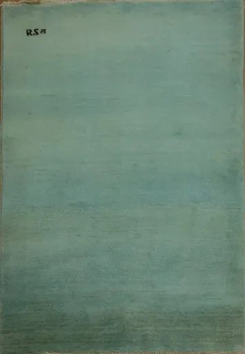 Green & Blue Gabbeh Modern Wool Foyer Rug 3x5