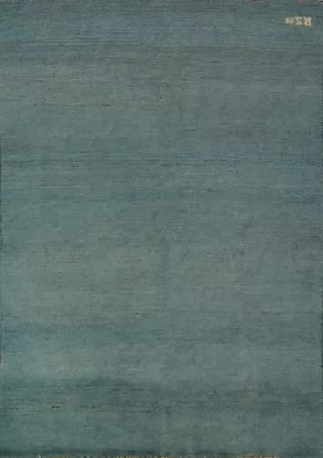 Blue Gabbeh Modern Wool Foyer Rug 3x5