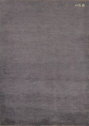 Gray Blue Gabbeh Modern Wool Foyer Rug 3x5