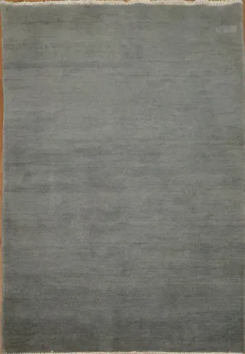 Handmade Gray Gabbeh Modern Wool Foyer Rug 3x5