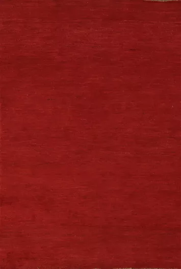 Red Gabbeh Modern Wool Foyer Rug 3x5