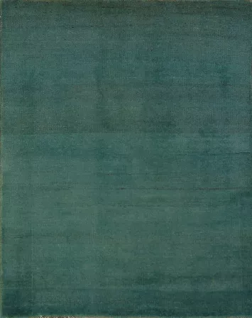 Green & Blue Handmade Gabbeh Oriental Accent Rug 3x4