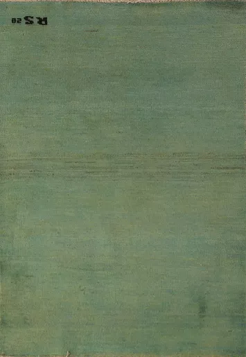 Handmade Green Gabbeh Oriental Accent Rug 3x4