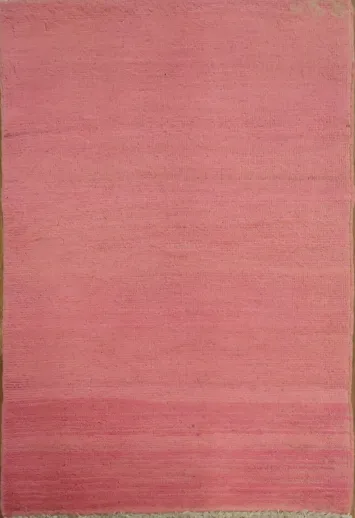 Pink Wool Gabbeh Modern Accent Rug 2x3