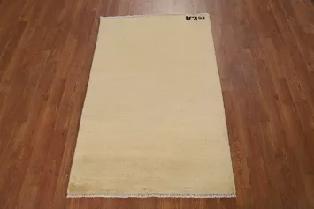 Handmade Wool Gabbeh Modern Accent Rug 3x4