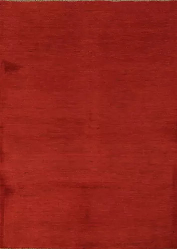 Red Gabbeh Modern Wool Foyer Rug 3x5