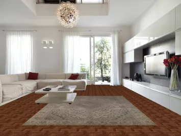 Vintage Wool Medallion Tabriz Persian Area Rug 9x12