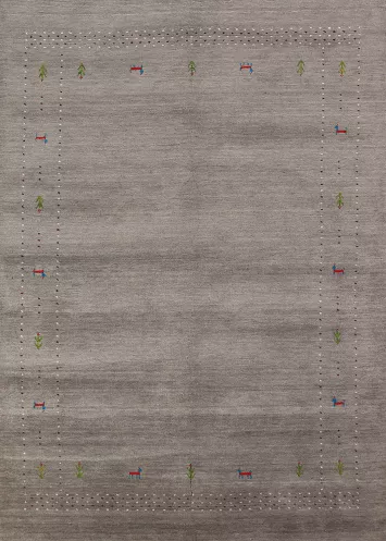 Tribal Wool Gabbeh Oriental Area Rug 6x8