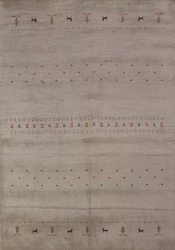 Tribal Wool Gabbeh Oriental Area Rug 6x8