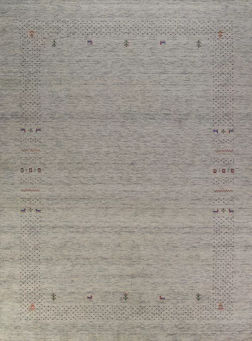 Tribal Wool Gabbeh Oriental Area Rug 9x12