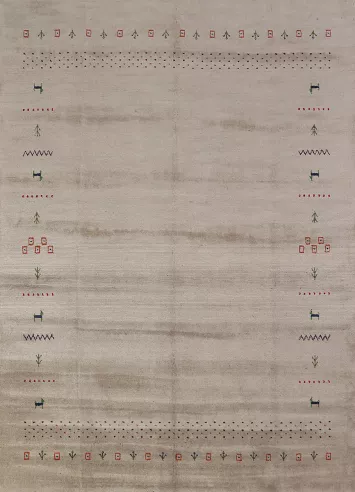 Tribal Wool Gabbeh Oriental Area Rug 6x8