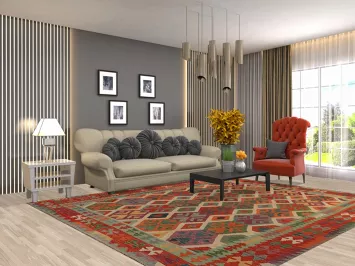 South Western Style Kilim Oriental Area Rug 8x10